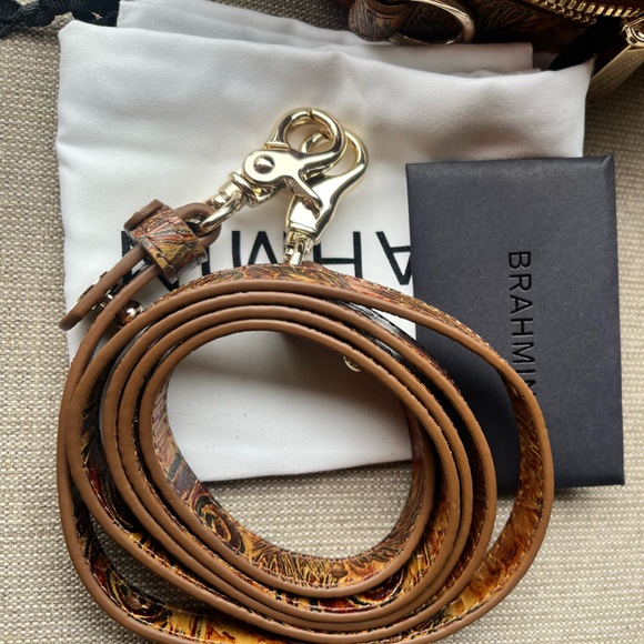 NWT Brahmin LANE in TAN COPA CABANA Crossbody Bag - Picture 7 of 15